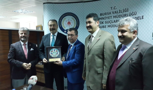 Emniyet Müdürü Bursa’nın uç beyleri ile bir araya geldi