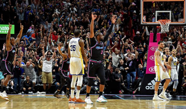 Dwyane Wade, Warriors'u son saniyede yıktı!