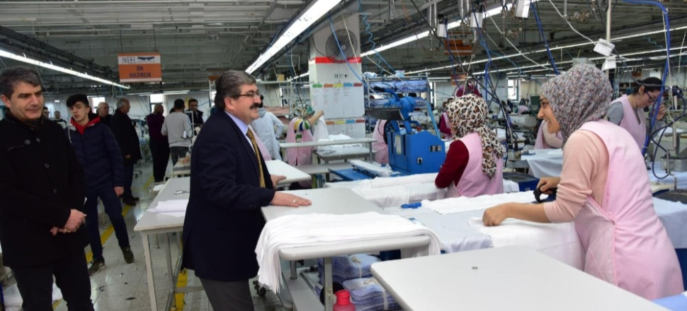 Bilecik'te Başkan Nihat Can kentteki fabrikaları ziyaret etti