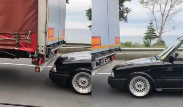 Trabzon'da trafik magandasına gözaltı...