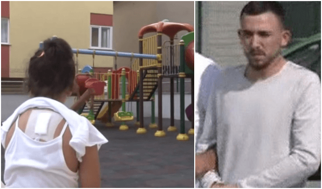 Parkta oynayan çocuğu kuş avlar gibi vurdu!