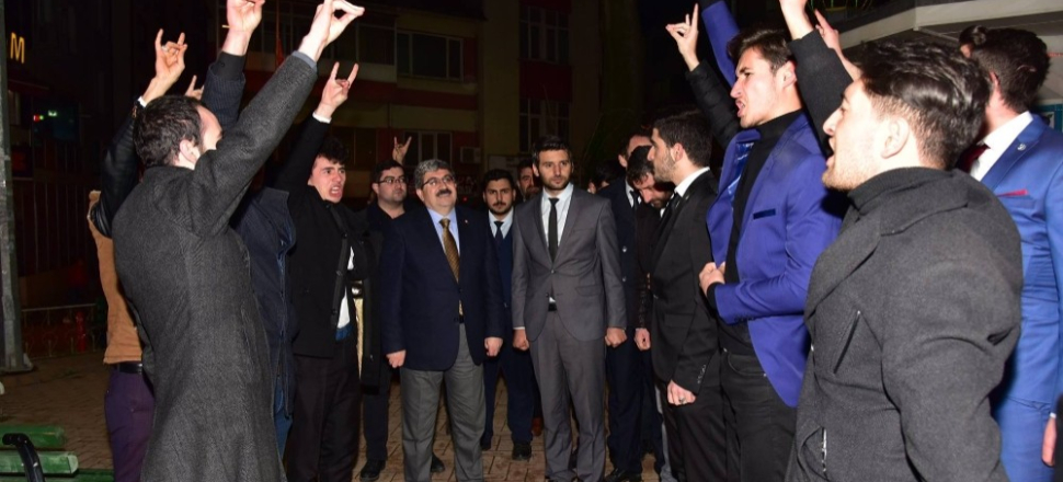 Bilecik'te Başkan Nihat Can’a ülkü ocaklarından coşkulu karşılama