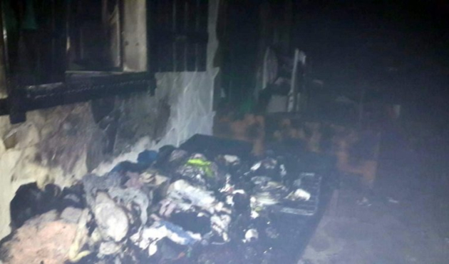 Bolu'da yangın çıkan pansiyon kullanılamaz duruma geldi