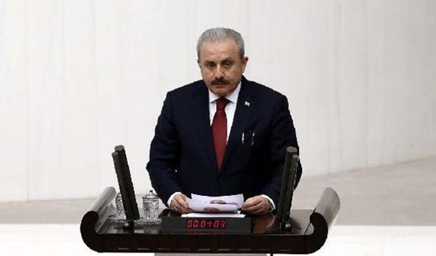 Ankara'da TBMM Başkanı Mustafa Şentop, tebrikleri kabul etti