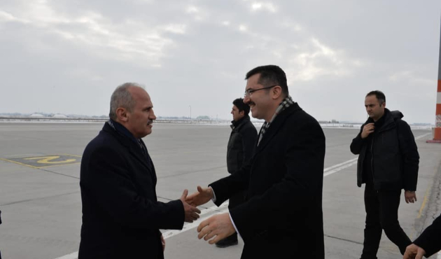 Bakan Mehmet Cahit Turhan, Erzurum’da