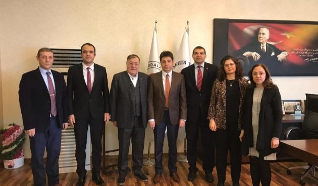 Nevşehir'de Orhan Taş, NTSO Başkanı Parmaksız’ı ziyaret etti