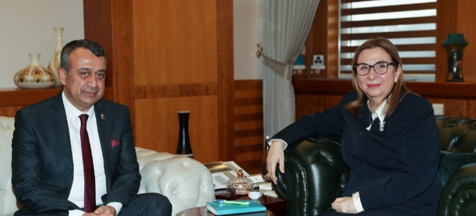 Gaziantep'te Başkan Ahmet Fikret Kileci Bakan Ruhsar Pekcan’la görüştü