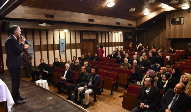 Bursa'da Alper Taban çarşı esnafıyla buluştu