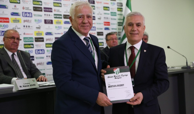 Bursa'da Mustafa Bozbey Bursaspor divan kurulu üyesi oldu