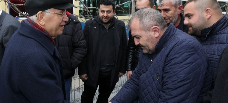 Ankara'da Fethi Yaşar, dolmuş şoförleriyle buluştu