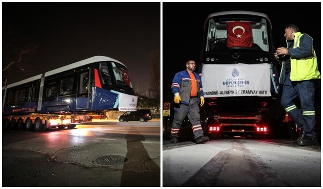 Eminönü-Alibeyköy tramvay hattında test sürüşü!