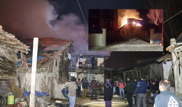 Yanan evden 16 bin lirayı itfaiye kurtardı...