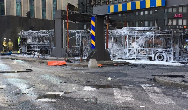 Stockholm'de şiddetli patlama...