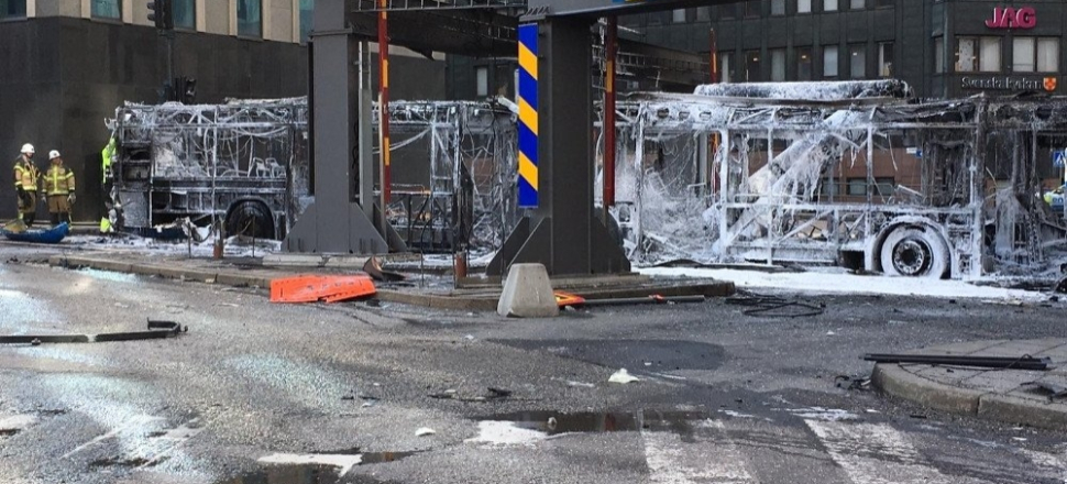 Stockholm'de şiddetli patlama...