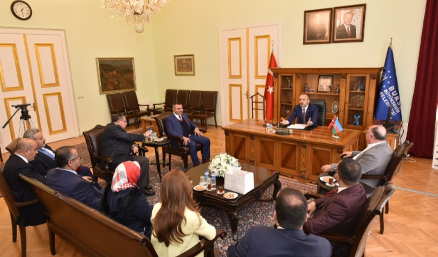 Bursa'da Azeri işadamlarından Başkan Alinur Aktaş’a ziyaret