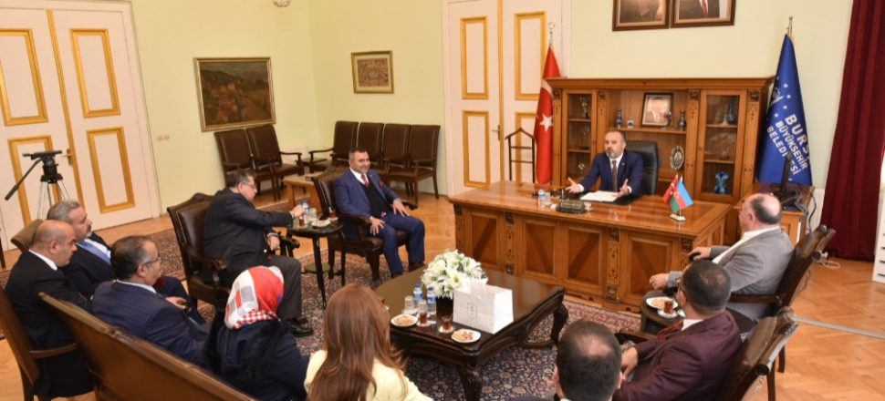 Bursa'da Azeri işadamlarından Başkan Alinur Aktaş’a ziyaret