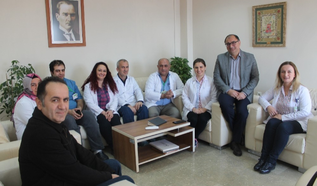 Düzce'de Başhekim Öner Abidin Balbay, soruları dinledi