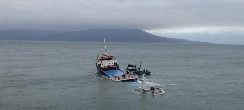 Marmara'da kuru yük gemisi battı...