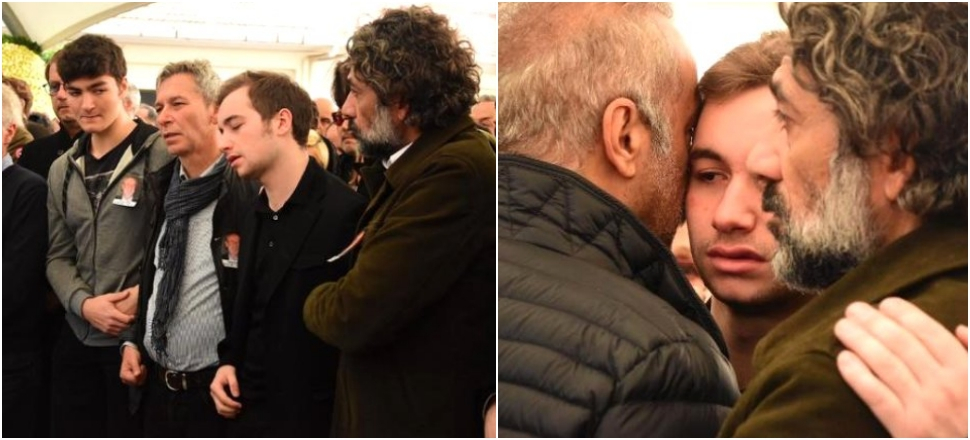 Demet Akbağ'ın oğlu cenazede fenalaştı!