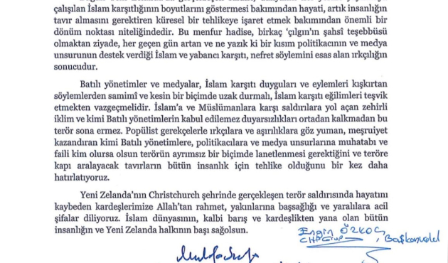 TBMM'deki 5 partiden ortak bildiri...