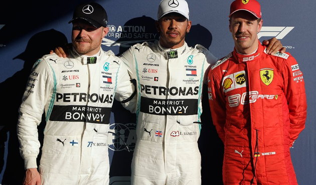 Sezonun ilk yarışında pole pozisyonu Hamilton'ın!
