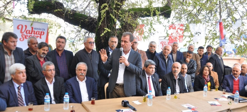 Mersin'de Vahap Seçer: "Bizim gündemimiz istihdam, yatırım ve yoksulluk"