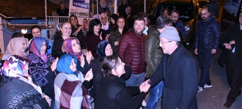 Karabük'te Başkan Rafet Vergili’ye vatandaşlardan yoğun ilgi