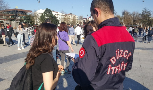 Düzce'de İtfaiye Müdürü Caner Polat “Eğitimle vaka sayısı azalıyor”