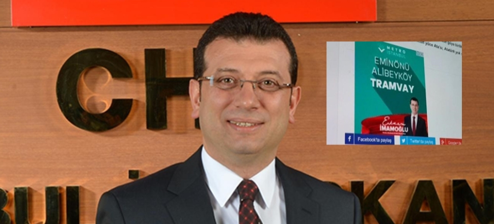 Ekrem İmamoğlu yapılmış tramvay hattını vaat etti!