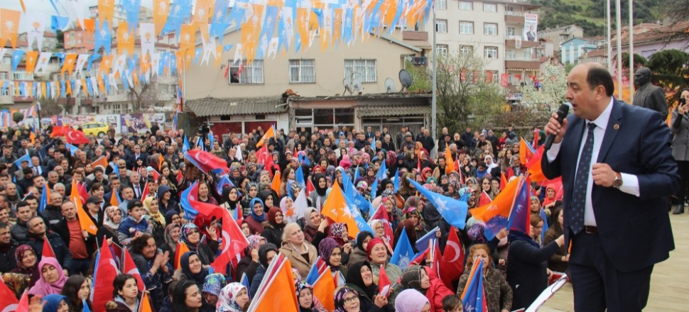 Zonguldak'ta Başkan Gökhan Mustafa Demirtaş 2 bin kişi ile miting yaptı