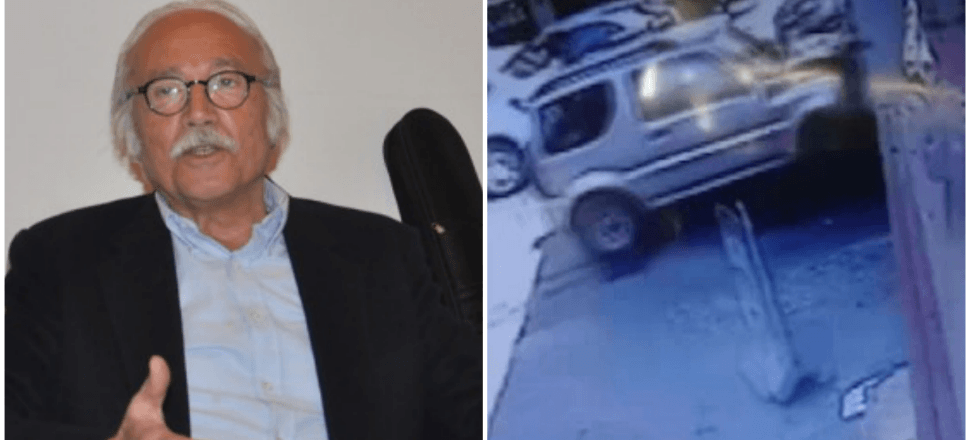 Ünlü profesör cipiyle yayaların arasına daldı!