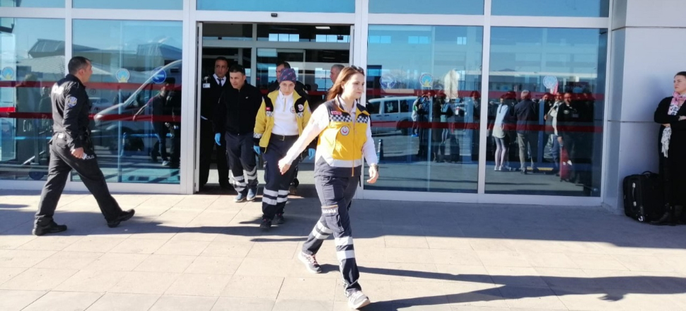 Kayseri havalimanında silah sesleri! / VİDEO