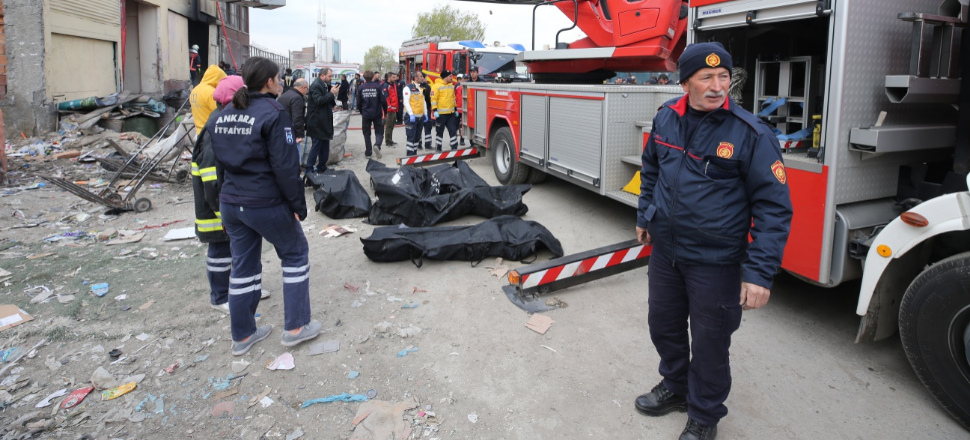 Ankara'da sanayi sitesinde yangın faciası!