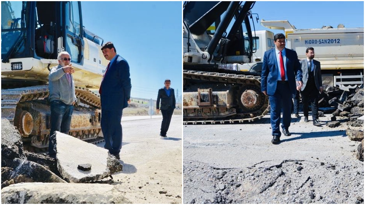 Kahramankazan-Ankara yolunda çalışmalar sürüyor!