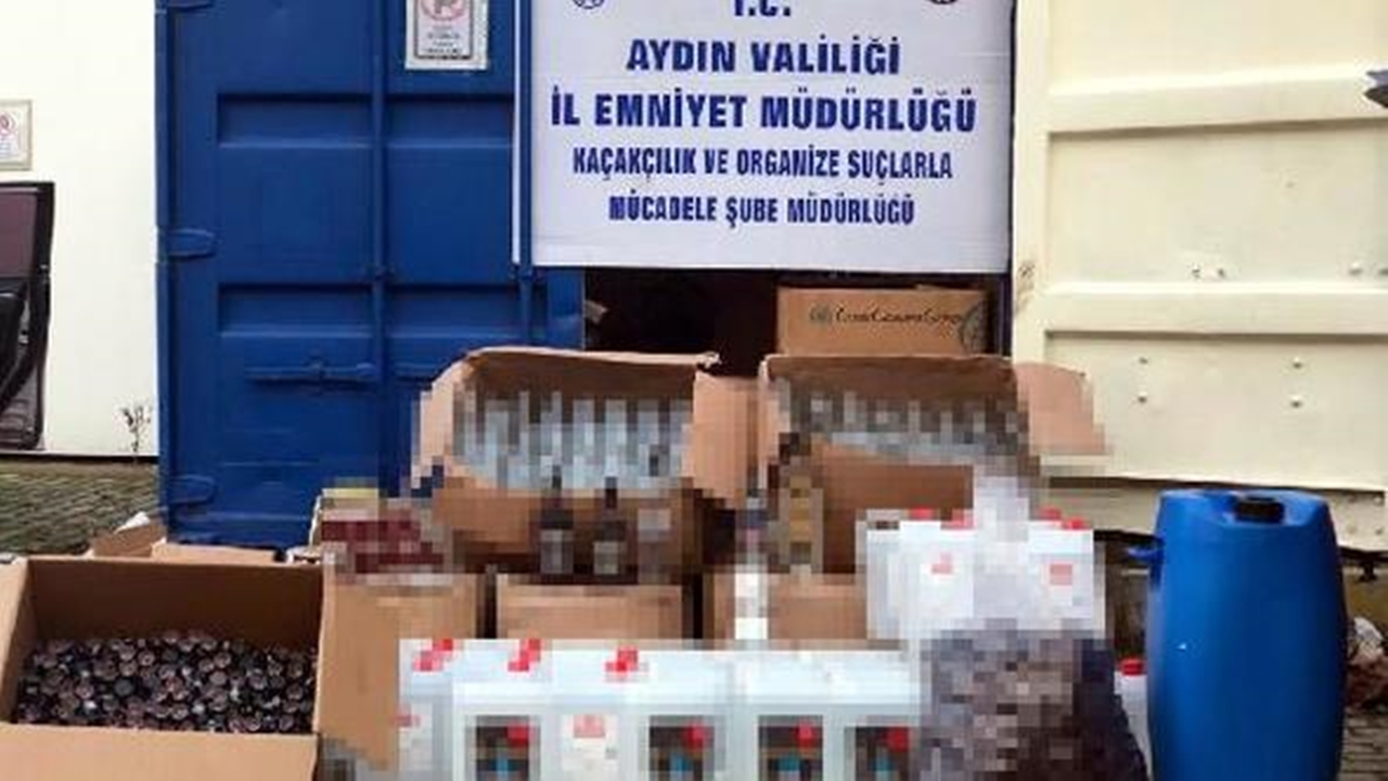 Aydın’da sahte içki baskını