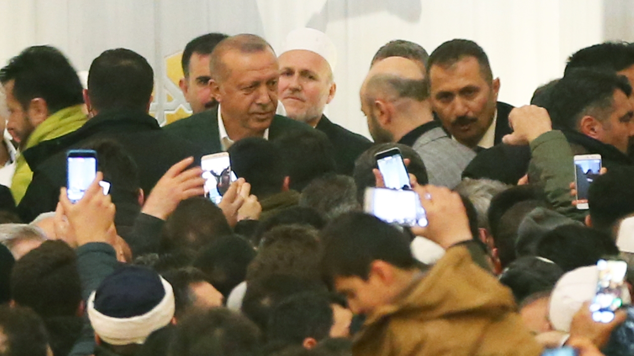 Erdoğan'a Çamlıca Camisi'nde sevgi seli...