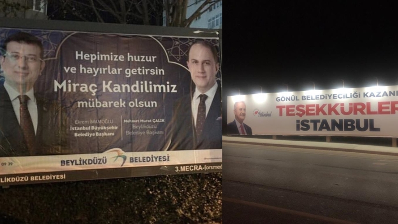 İki pankart arasındaki farkı bulun...