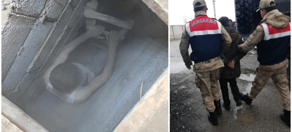Depremde firar etti saklandığı delikte yakalandı!
