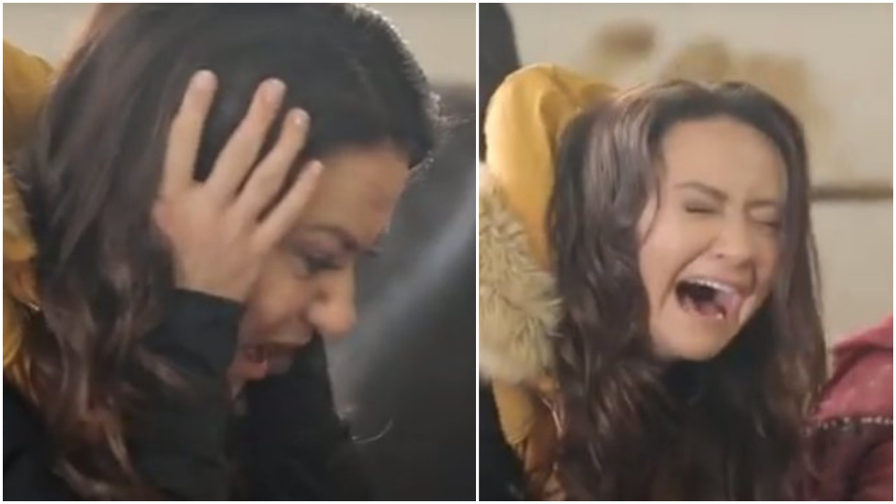Ezgi Sertel ineğin doğum anına tanıklık etti!