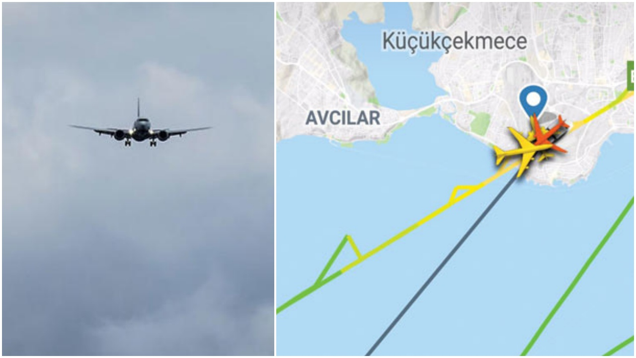 İstanbul semalarında panik anları!