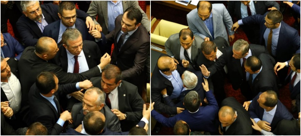 Ankara'da meclis toplantısında tansiyon yükseldi!