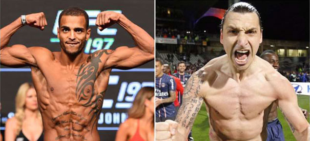 Ibrahimovic'e meydan okuyan Roberts hayatının dayağını yedi / video