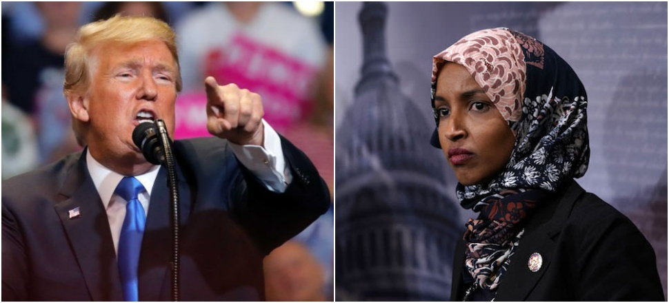 Bu kez Twitter'dan İlhan Omar'ı hedef gösterdi!