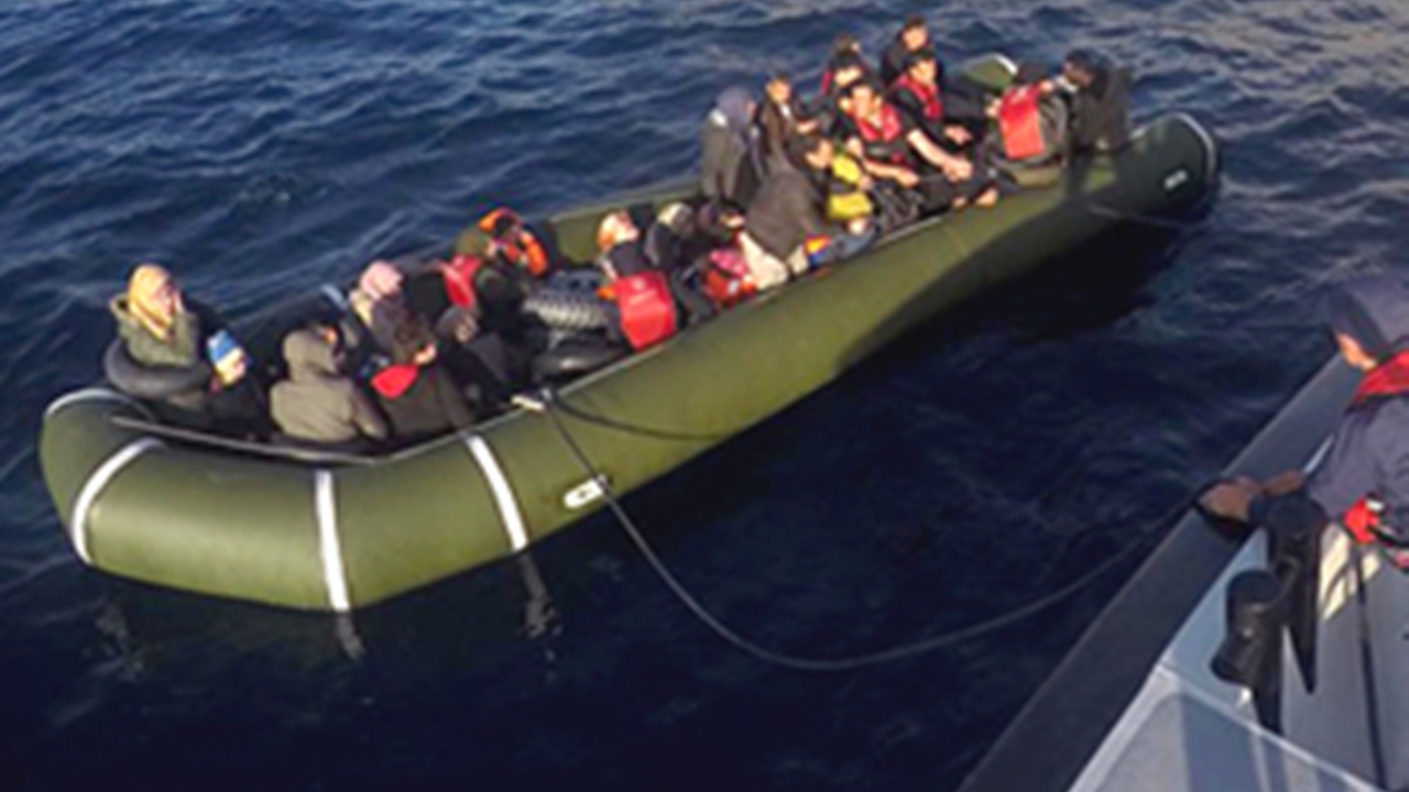 Bodrum açıklarında 41 kaçak göçmen