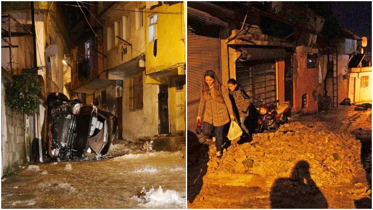Aşırı yağışlar Hatay'da hayatı felç etti!