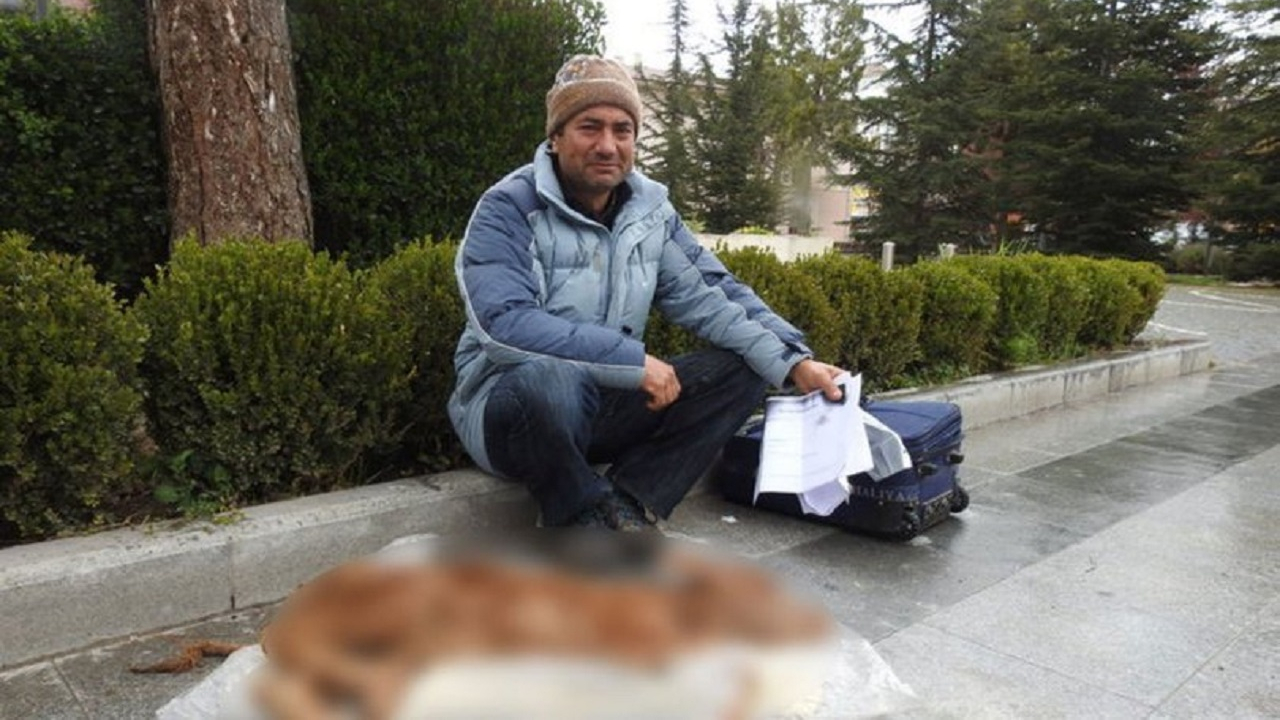 Bavulla getirdi, valiliğin önüne bıraktı!