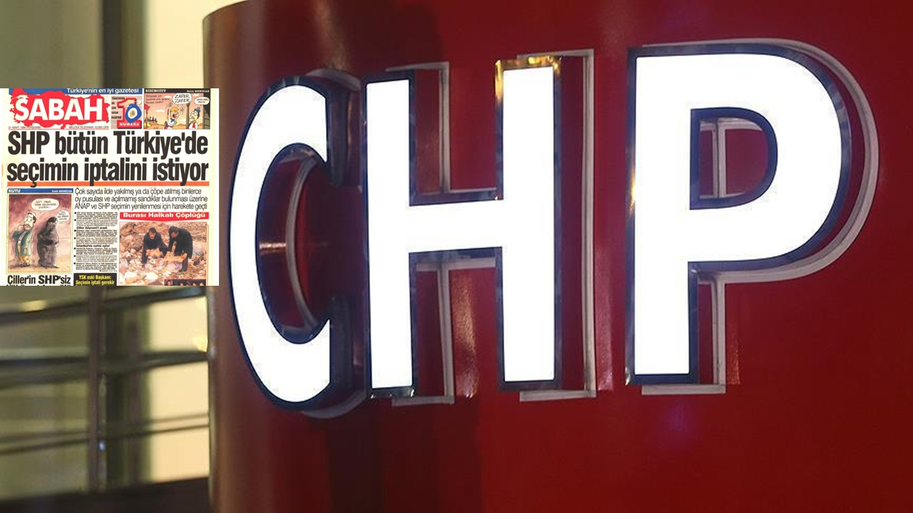 İptal istemek CHP'nin geleneğinde var...