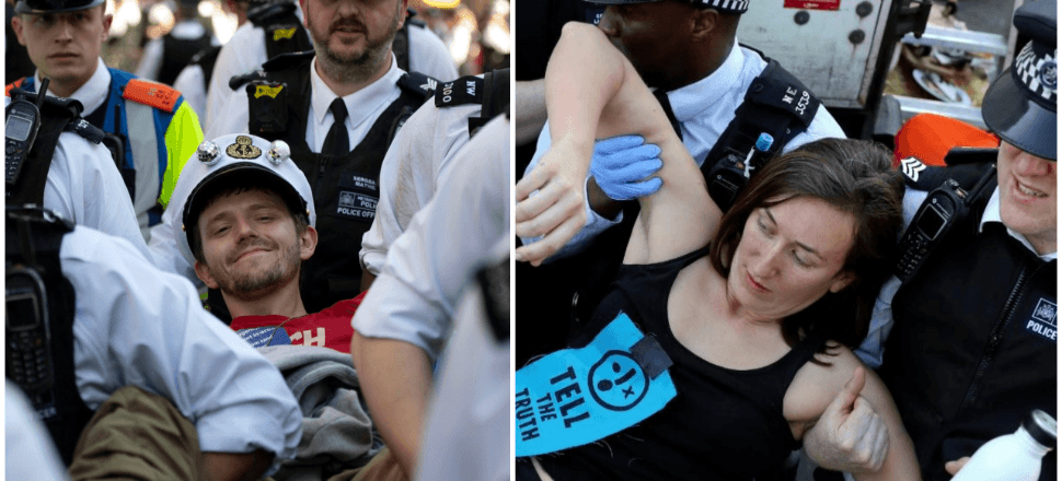 İngiliz polisi 750 göstericiyi gözaltına aldı!