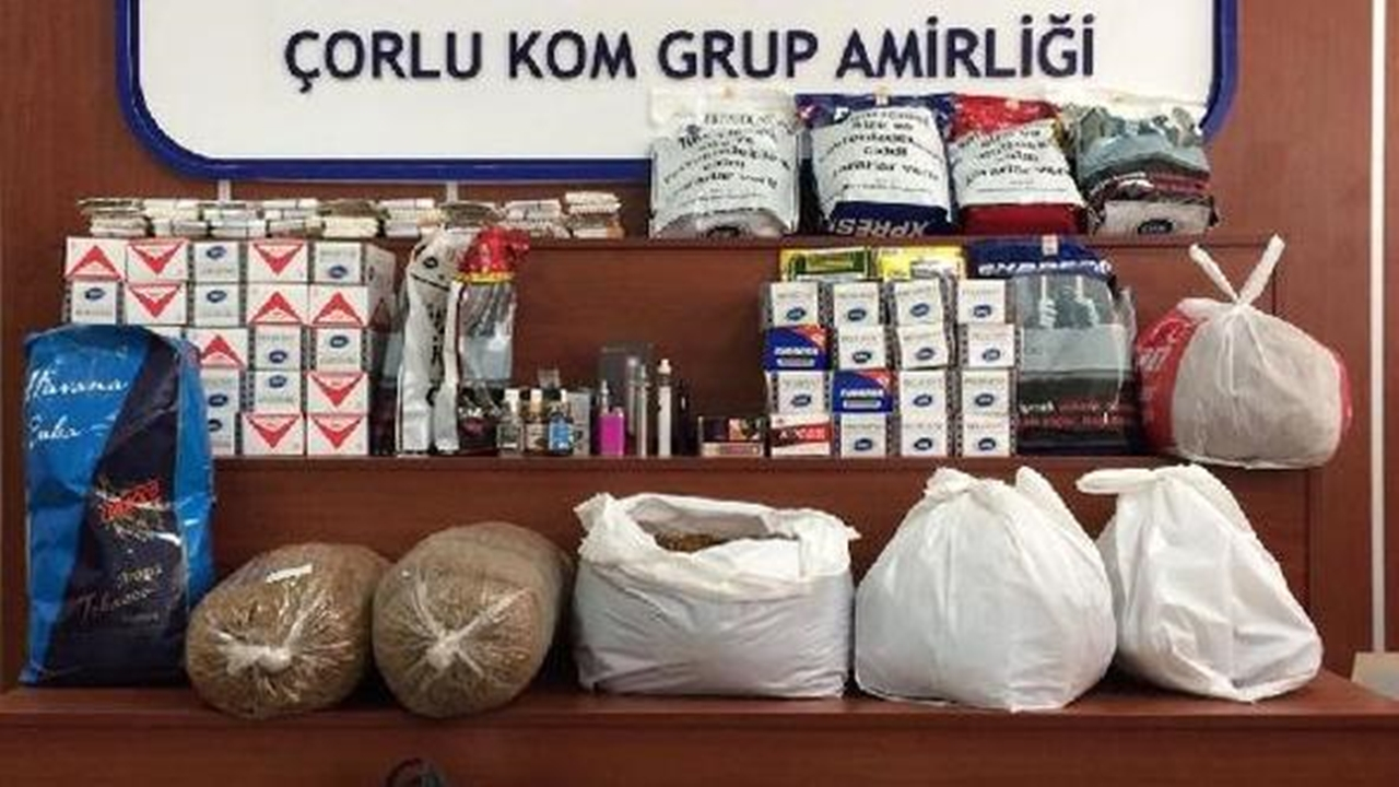 Tekirdağ'da kaçak tütün baskını