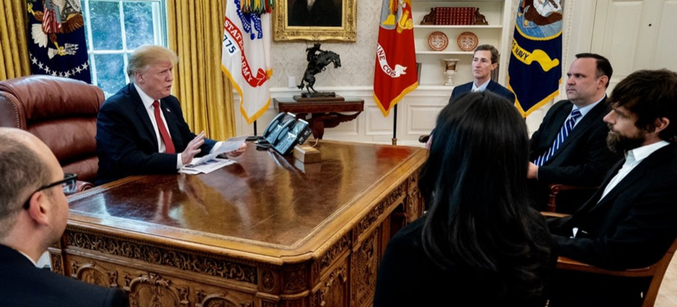 Trump, Twitter CEO'su Dorsey ile görüştü...
